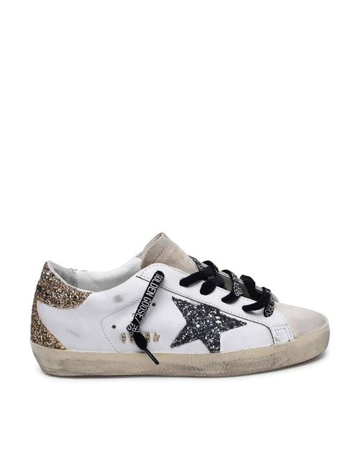 Golden Goose Deluxe Brand White "Super-Star" Sneakers