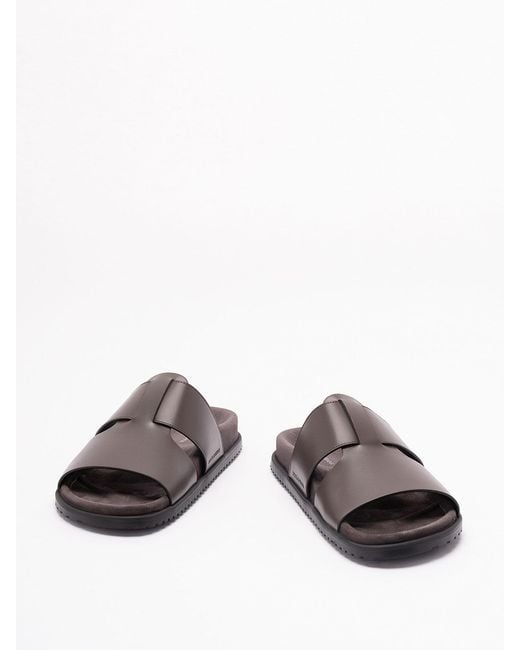 Dolce & Gabbana Brown Leather Sandals for men
