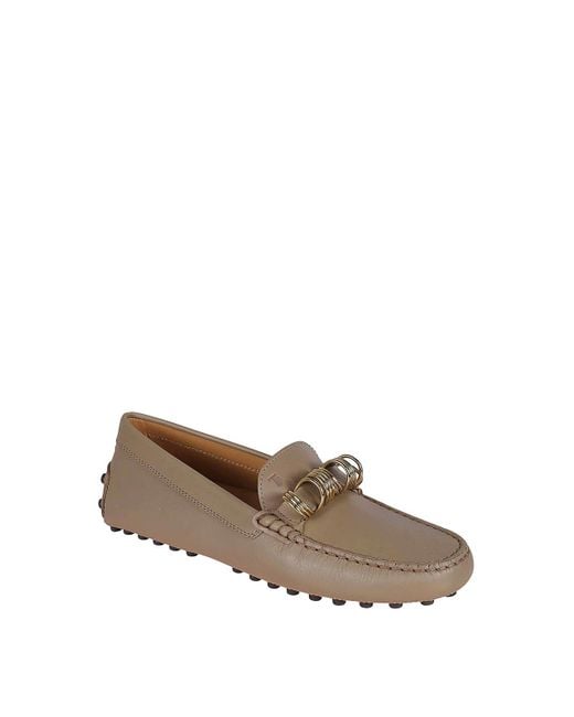 Tod's Gray Leather Rubber