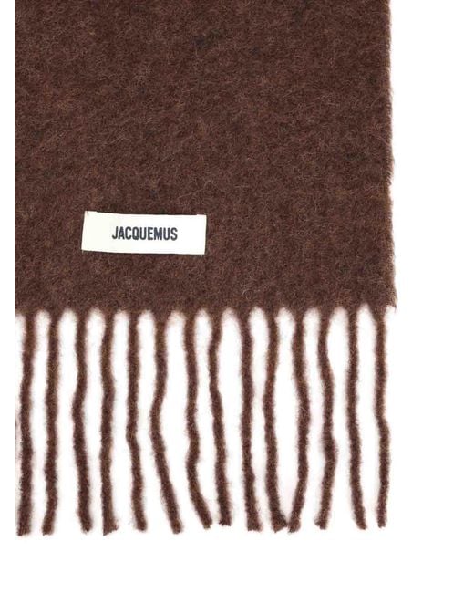 Sciarpa Di Miscela Di Lana di Jacquemus in Brown