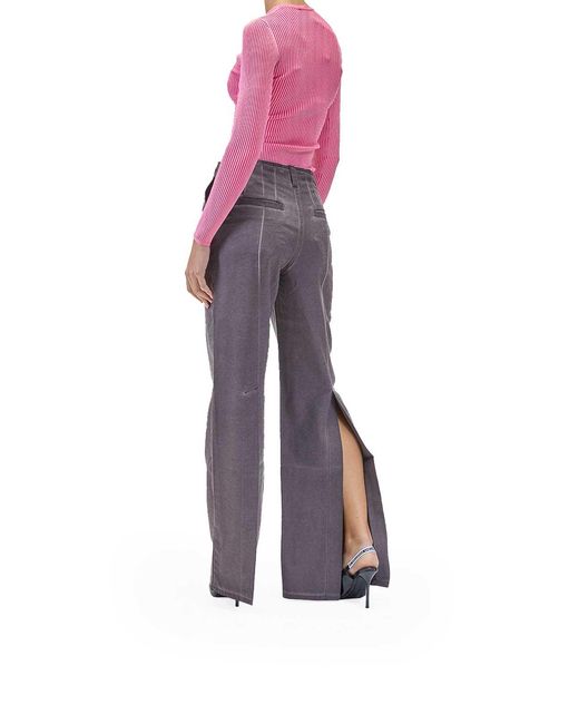 Sunnei Purple Fit Loose Pants for men