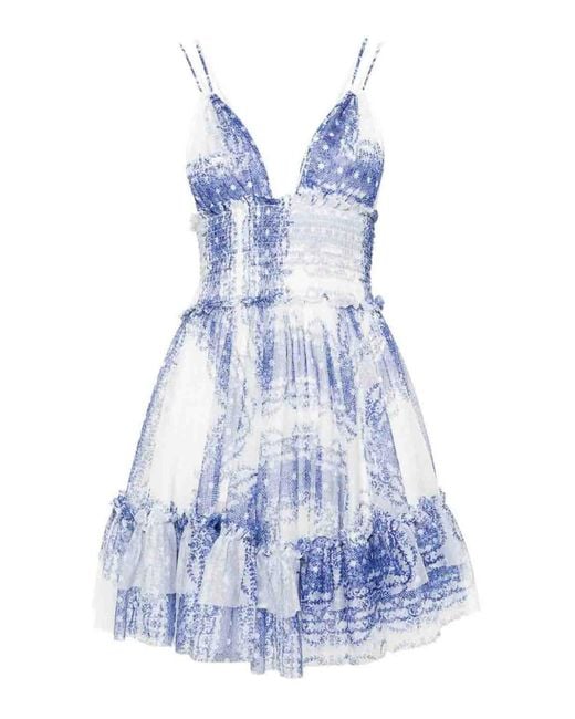 Philosophy Di Lorenzo Serafini Blue Mini Dress