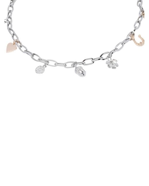 Vivienne Westwood White Multi Chain Belt