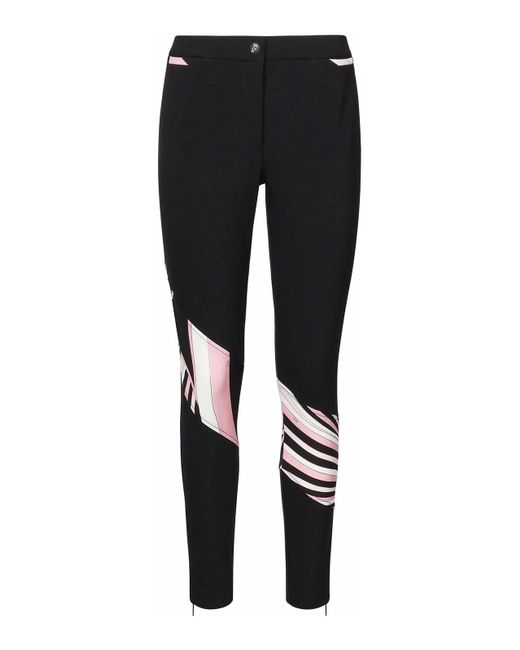 Emilio Pucci Black Pants With Iride Inserts