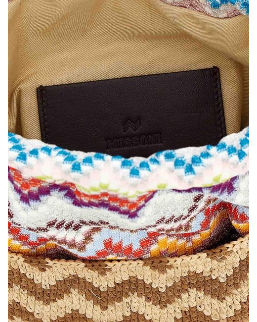 Borsa A Secchiello Zig Zag di Missoni in Metallic