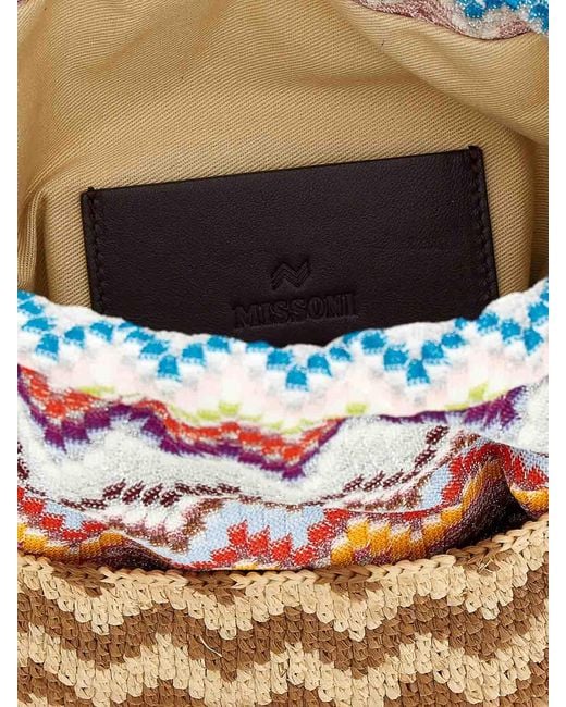 Missoni Metallic Zig Zag Bucket Bag