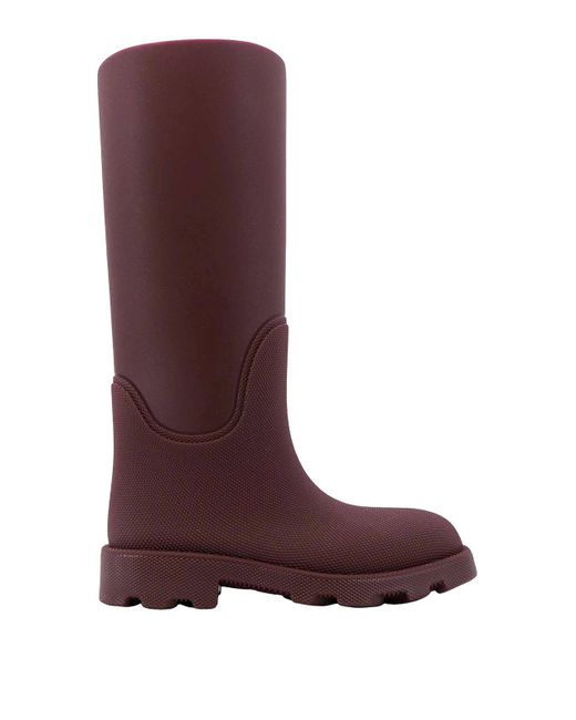 Burberry Red Rubber Boots
