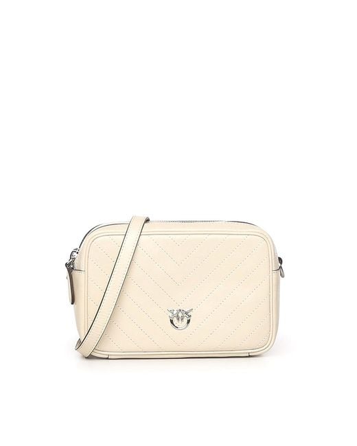 Pinko Natural Medium Crossbody Camera Bag