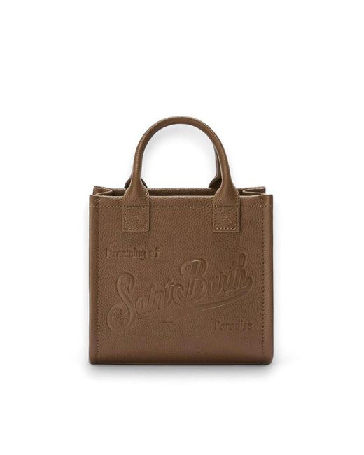 Mc2 Saint Barth Brown Mini Vanity Bag