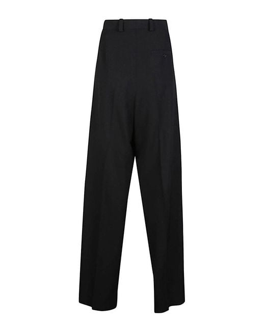 Balenciaga Black Wool Trousers for men