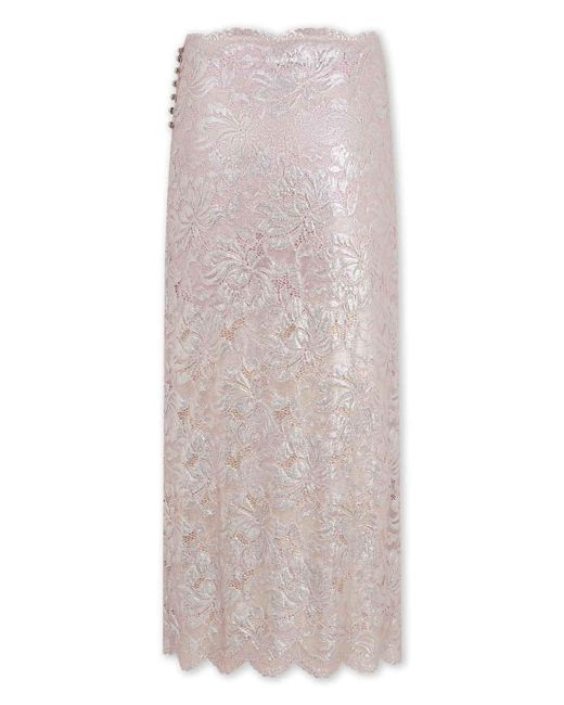 Rabanne Gray Midi Skirt