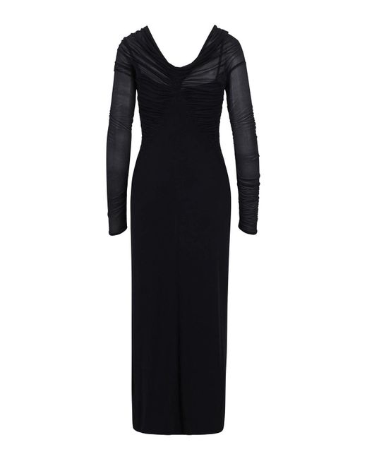 Max Mara Black Long Locri Dress