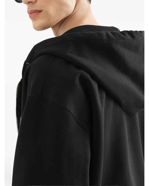 Dolce & Gabbana Black Hooded Sweatshirt for men