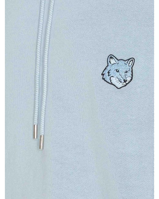 Maison Kitsuné Blue Maison Kitsune Placid Hoodie for men