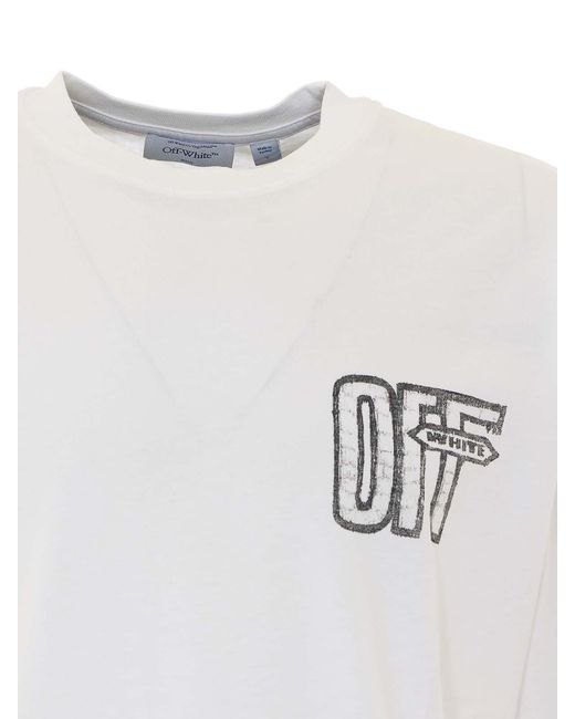 Off-White c/o Virgil Abloh White Motion Arrow Skate T-Shirt for men