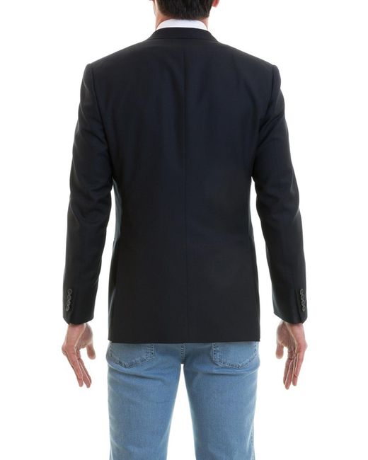 Brioni Black Brunico Two-Buttons Wool Blazer for men