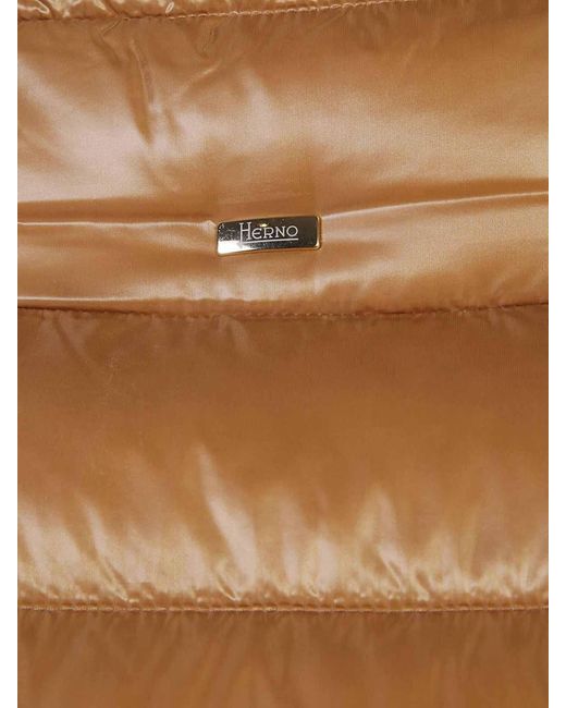 Herno Brown Amelia Short Down Jacket