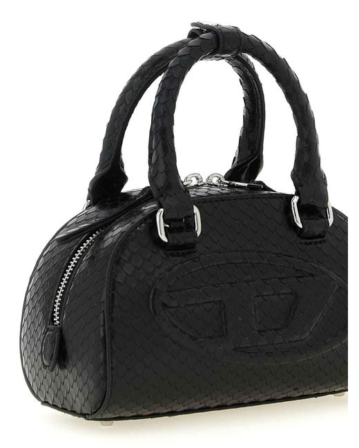 DIESEL Black 1Dr Dome Mini Crossbody Bag