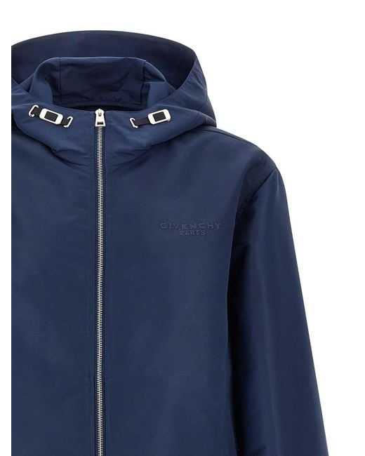 Givenchy Blue Anorak for men