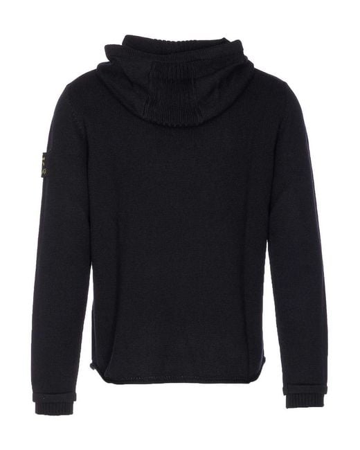Premiata Blue Logo Hooded Sweater for men