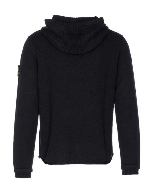 Premiata Blue Logo Hooded Sweater for men