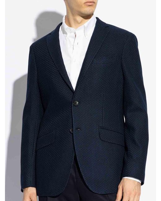 Etro Blue Jacket Roma Jersey for men