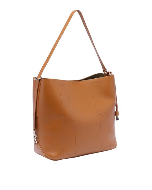 Hogan Brown Medium Hocket Hobo Bag