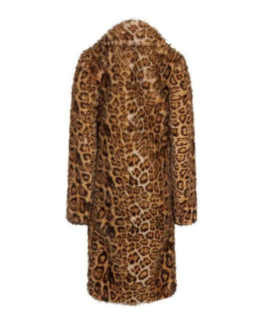 Rabanne Multicolor Leopard Print Faux Fur