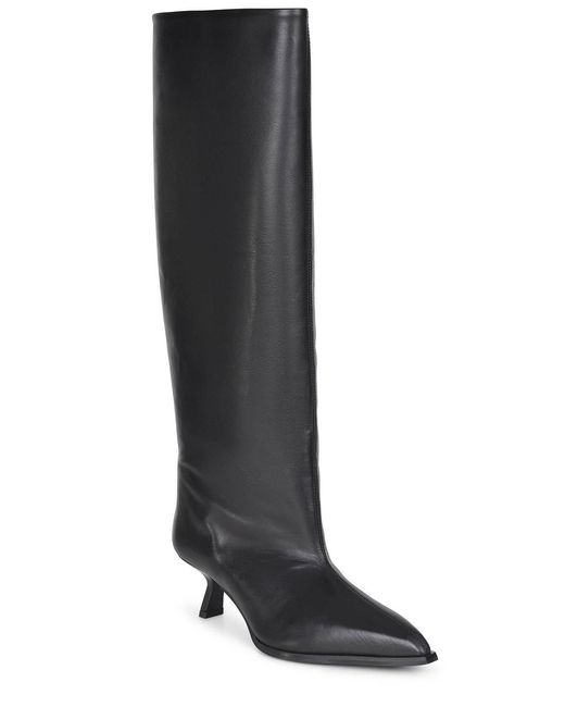 Poeve Gray Boots Made Of Leather
