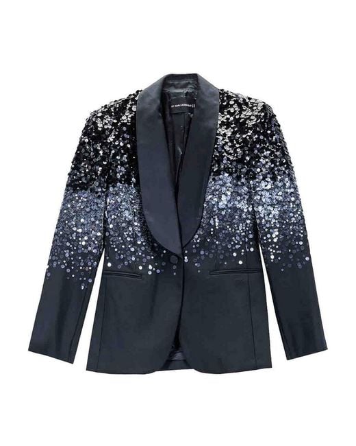 Karl Lagerfeld Blue Karl Studio Degrad Blazer