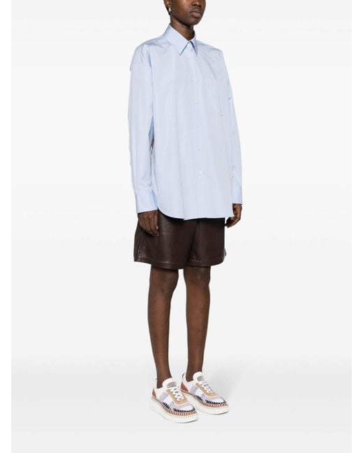 Stella McCartney White Floral Print Shirt