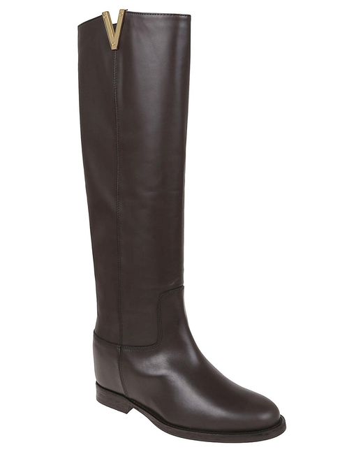 Via Roma 15 Brown Leather Boots