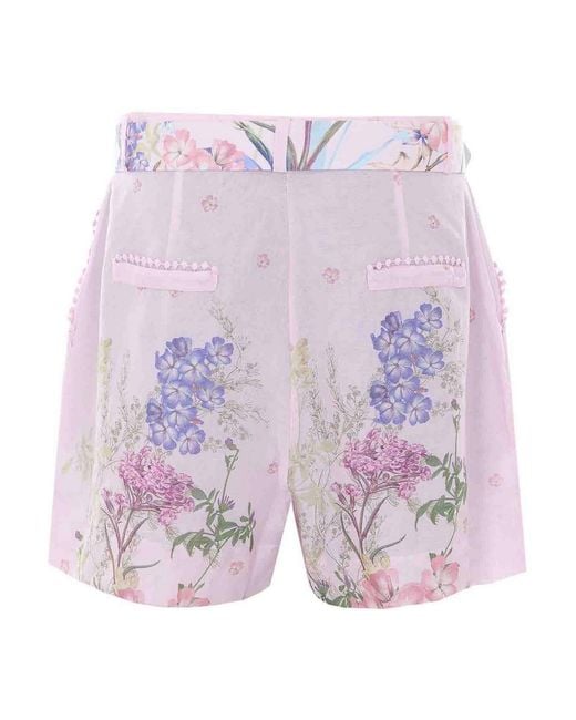 Charo Ruiz Pink Ibiza Pansy Shorts