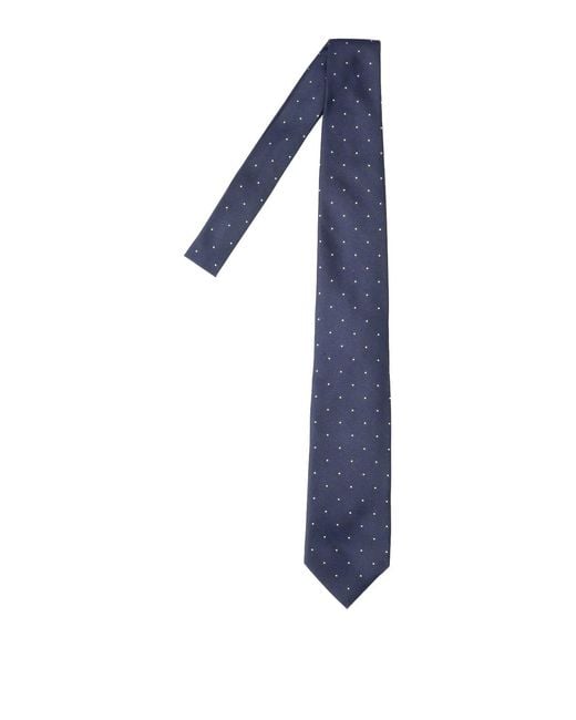 Tom Ford Blue Polka Dot Silk Tie for men