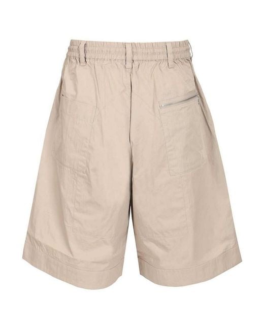Y-3 Natural Cargo Shorts for men