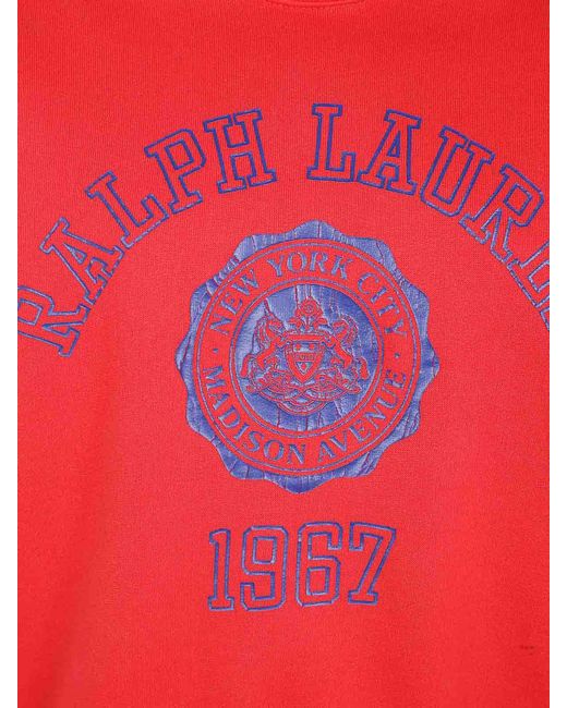 Polo Ralph Lauren Red Knit Sweatshirt