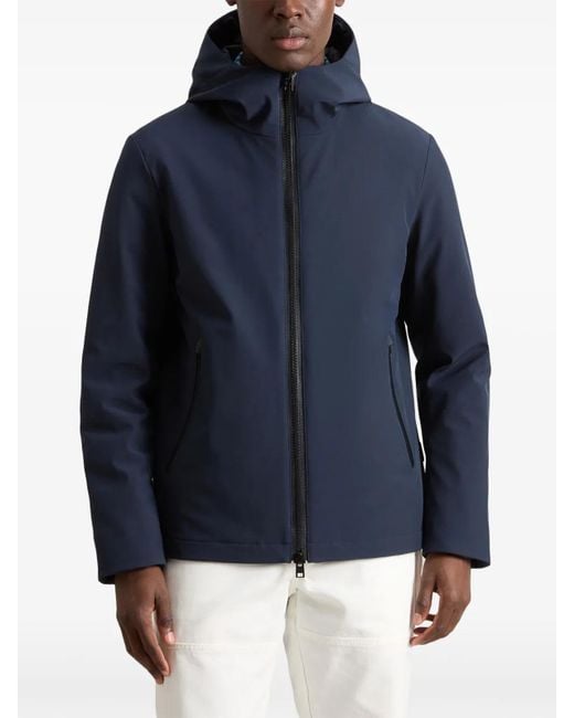 Woolrich Blue Pacific Soft Shell Padded Jacket for men