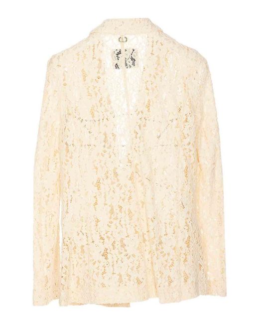 Twin Set Natural Embroidered Jacket
