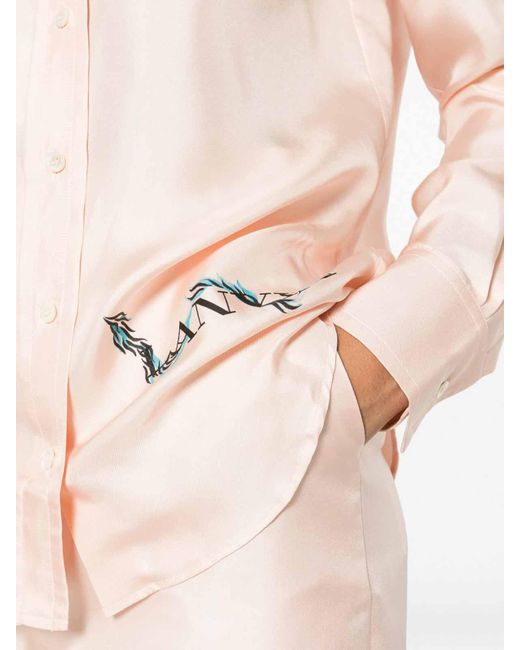 Lanvin Pink Shirt With Print