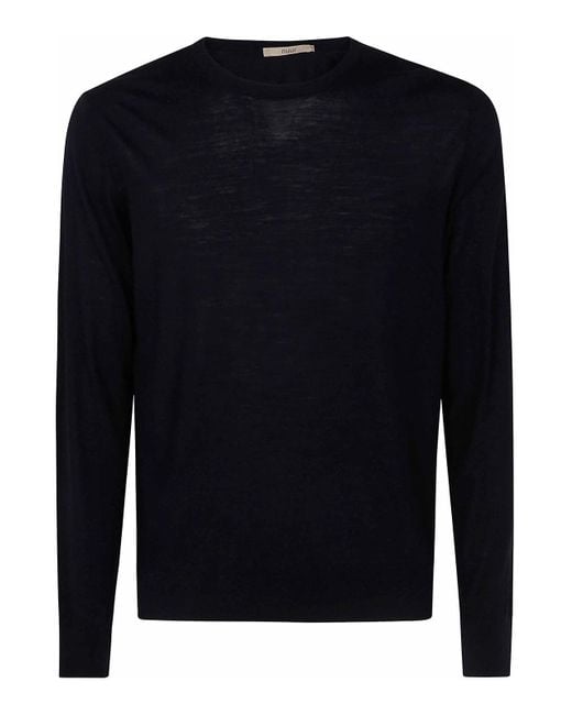 Nuur Blue Long Sleeves Round Neck for men