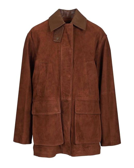 Arma Brown Suede Jacket Elsa