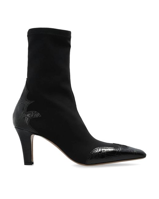 Paris Texas Black Ankle Boots