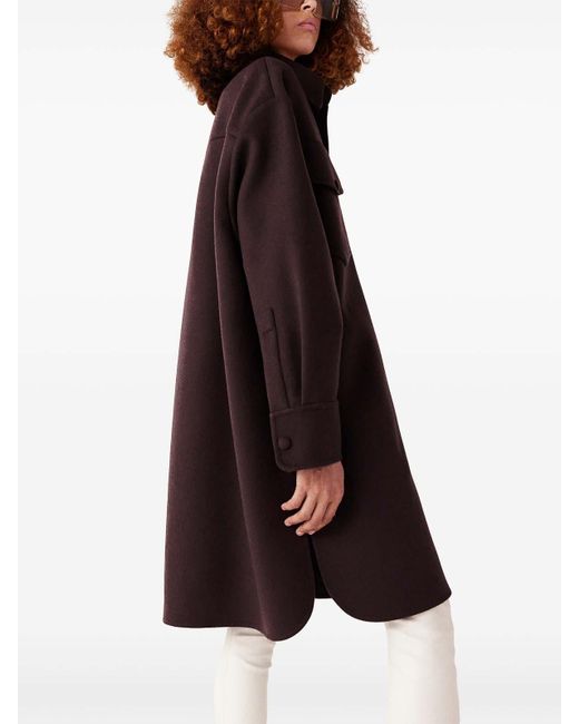 Stella McCartney Purple Press-Stud Fastening Overshirt