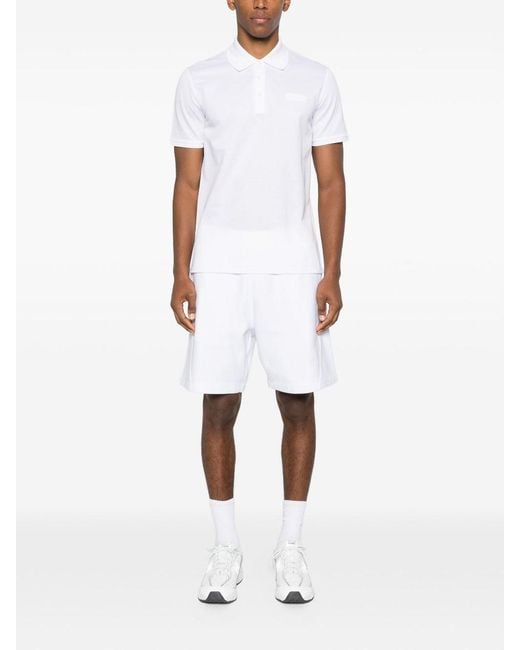 Givenchy White Cotton Polo Shirt for men