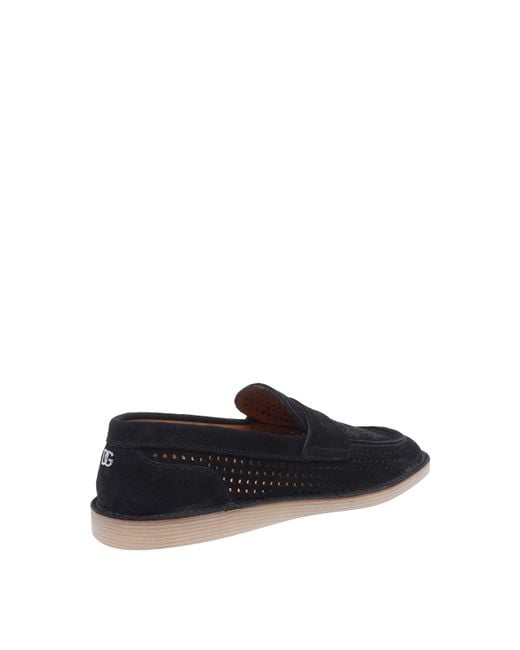 Dolce & Gabbana Black A Loafers for men