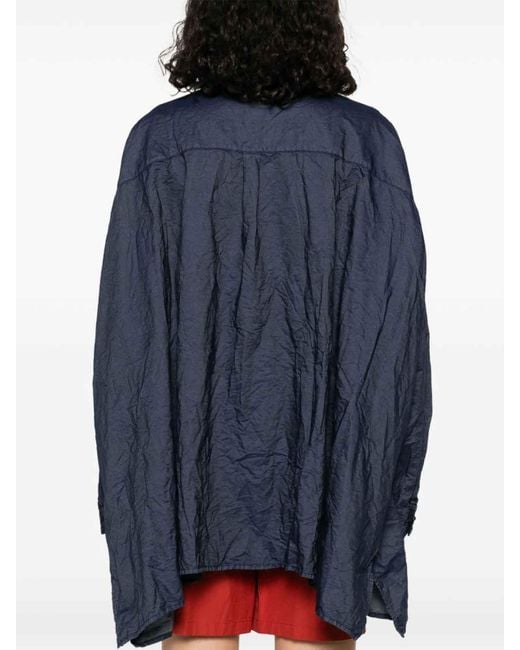 Daniela Gregis Blue Cotton Shirt