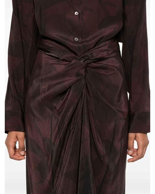 Dries Van Noten Brown Sidras Skirt