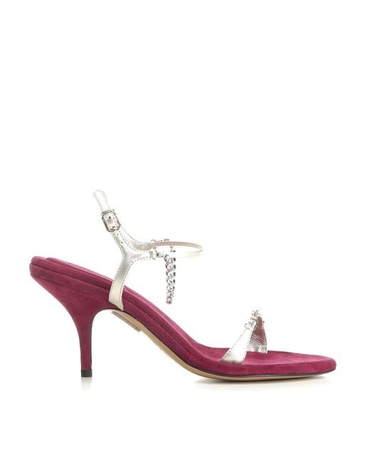 Chloé Pink Zia Heeled Sandals