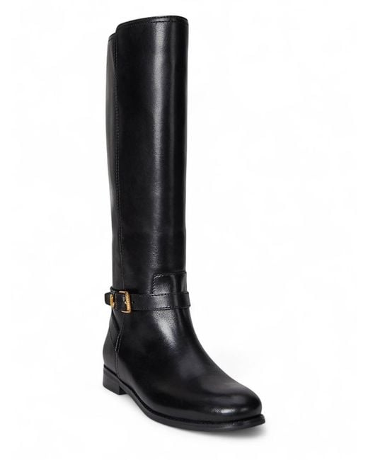 Ralph Lauren Black Brooke Tll 2-Boots-Tall Boot