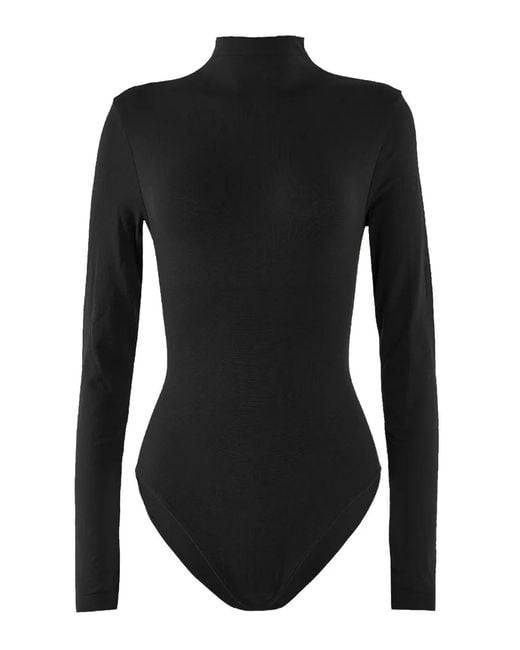 Wolford Black Body Collo Alto